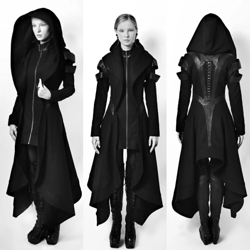 2021 neue xxxxxl xxxxl Frauen Vintage Steampunk viktoria nischen Gothic Mantel Jacke Spitze Trim Bandage mittelalter lichen Mantel