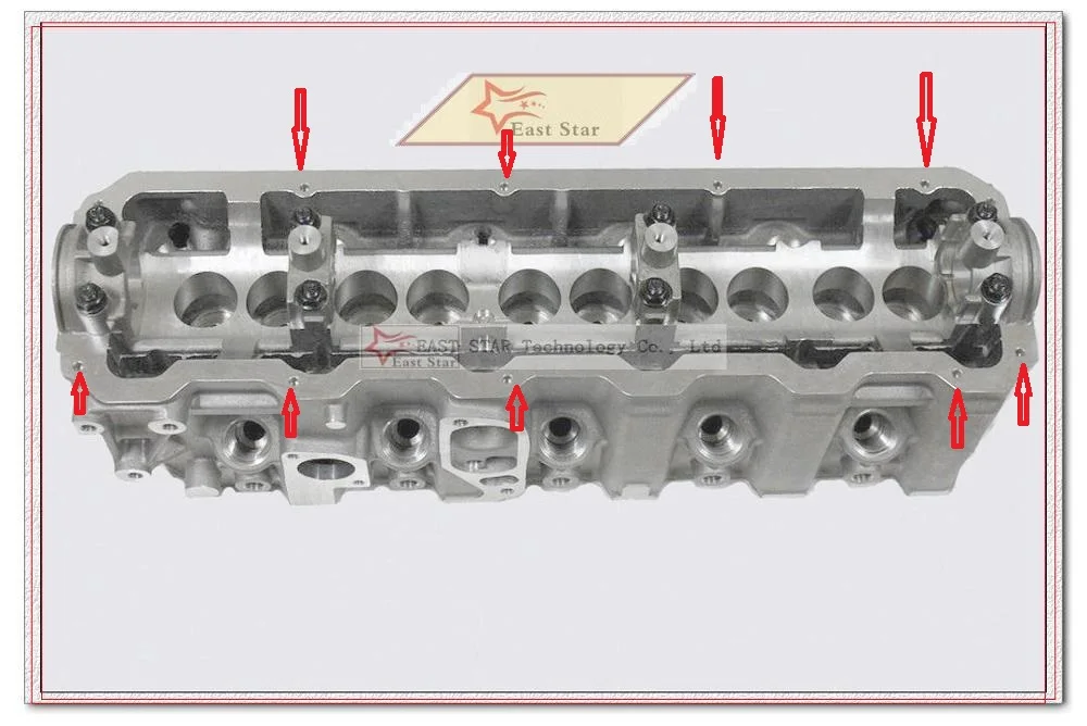 908 034 AAB Cylinder head For Volkswagen For VW Transporter T4 2461cc 2.4D SOHC 10v 1990- OEM 074103351A AMC 908034