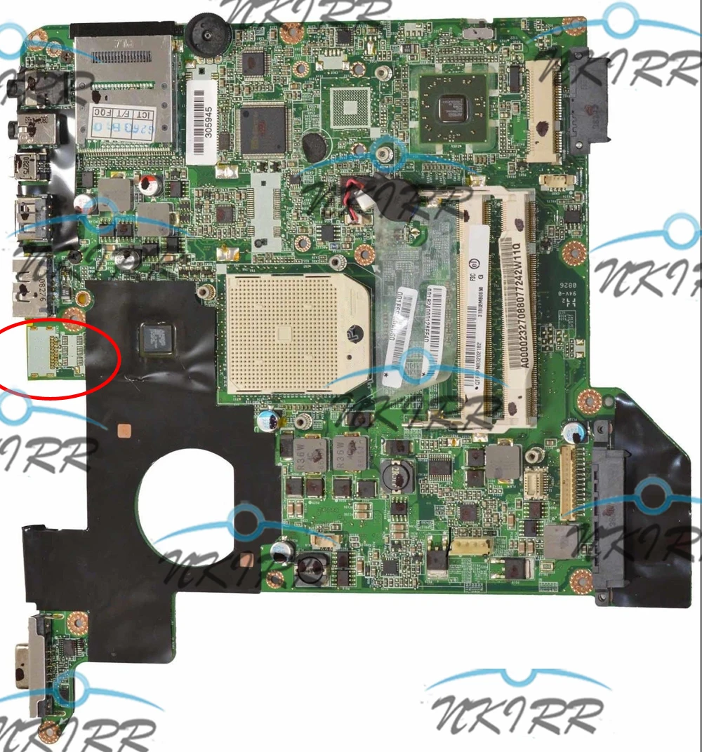 

100% рабочий A000023270 31BU2MB0050 DA0BU2MB8F0 REV: F AMD для Satellite U400 U405 U405D M305 M305D материнская плата