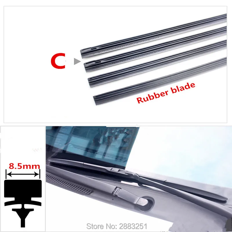 Car Wiper Blade Insert Rubber strip (Refill) for mazda cx-7 cx-5 cx-3 cx-8 cx-9 cx 3 5 7 8 9 atenza axela 2016 2017 accessories