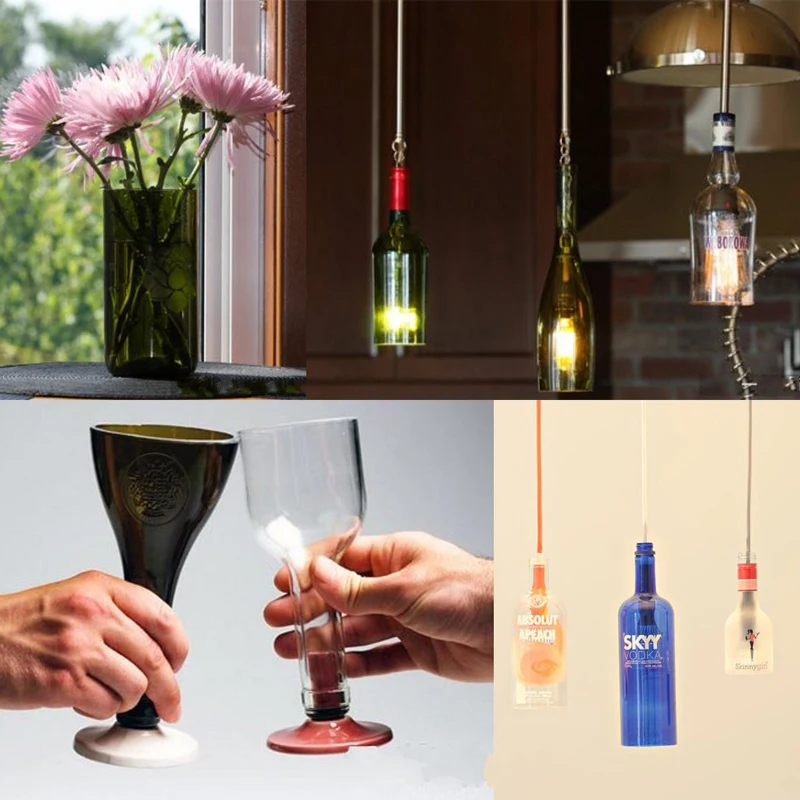 Diy Rvs Flessen Schneider Cutter Wijn Bier Glas Cutter Tool