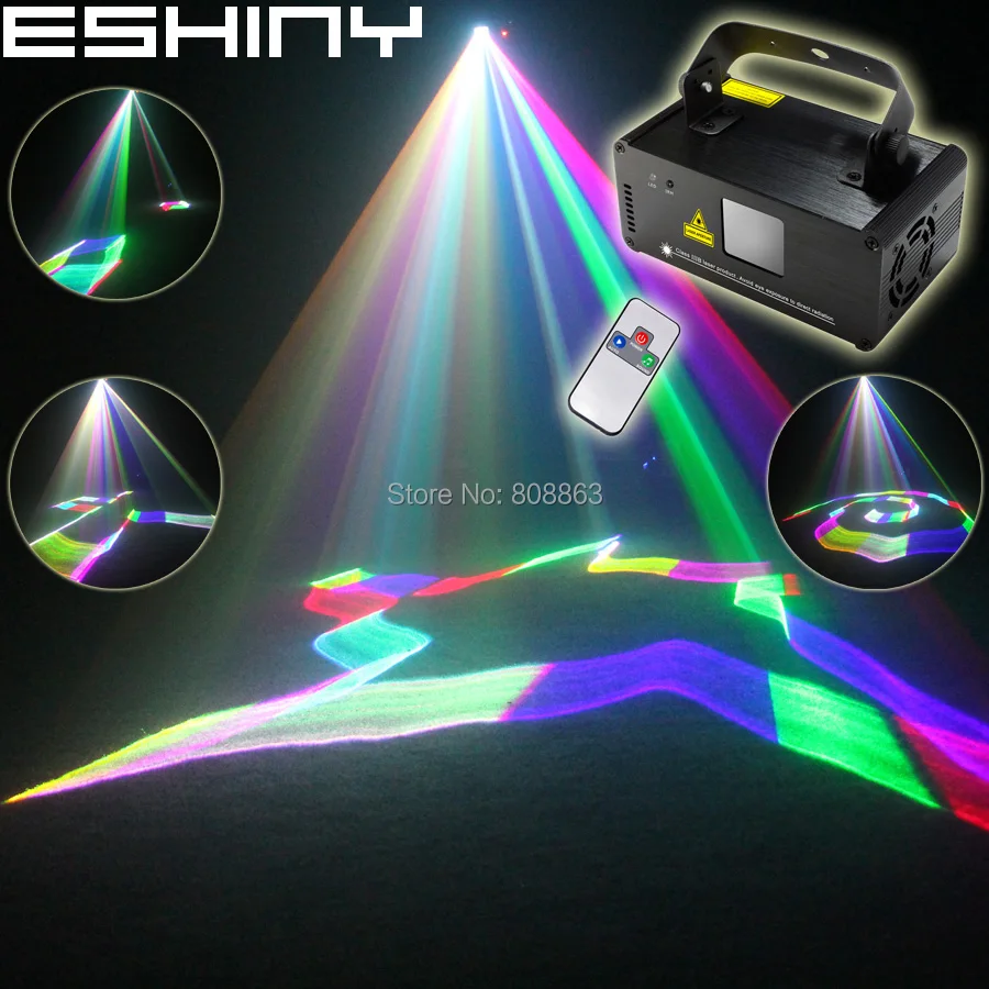 

ESHINY RGB DMX 400 Laser 3D Projector Lines Beam Effect DJ Equipment Disco Party Xmas Stage Lighting Light System Show N85B125