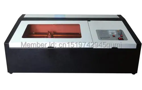 3020 laser engraving and cutting machine with square linear rail and 40w laser tube  support windows 2000/XP/Win7/Win 8 system