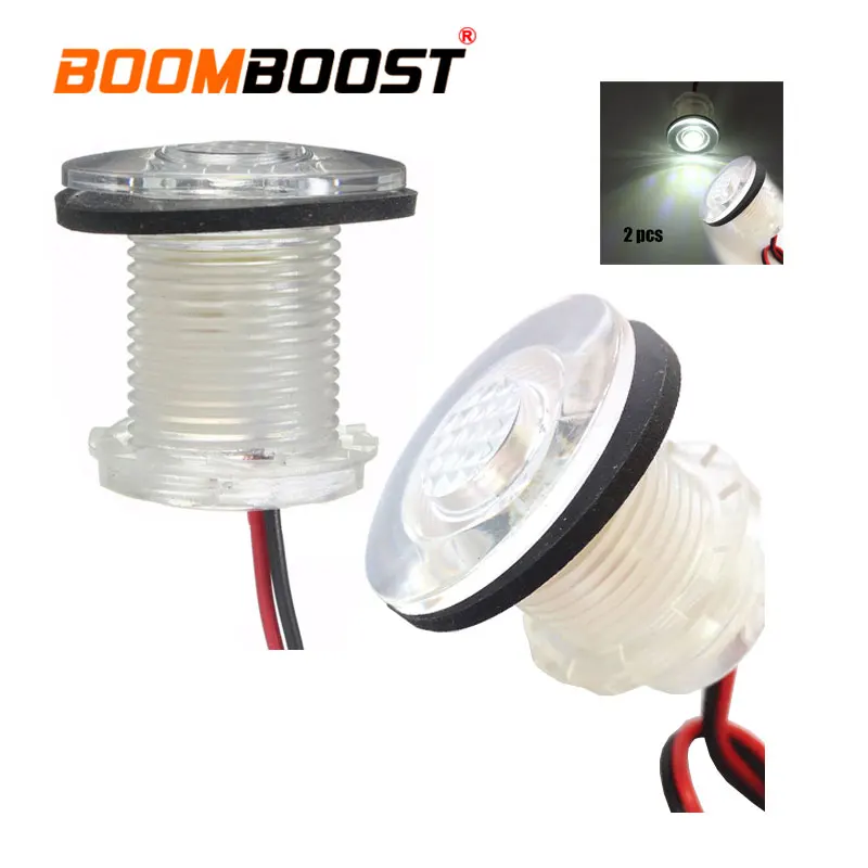 For Boats Marine Courtesy Light  Waterproof Navigation Lamp 2 PCS 12V LED White Perfect for Livewells/lockers/compartments