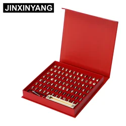 JINXINYANG personalizzato T-slot lettera inglese stampo in rame timbro in ottone Die in pelle fai da te goffratura stampo CNC intaglio stampo in metallo di marca