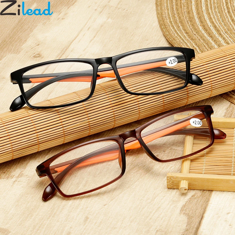 

Zilead Ultra-Light TR90 Reading Glasses Women&Men Clear HD Lens Presbyopia Eyeglasses With Diopter +1.0...+4.0 For Parents