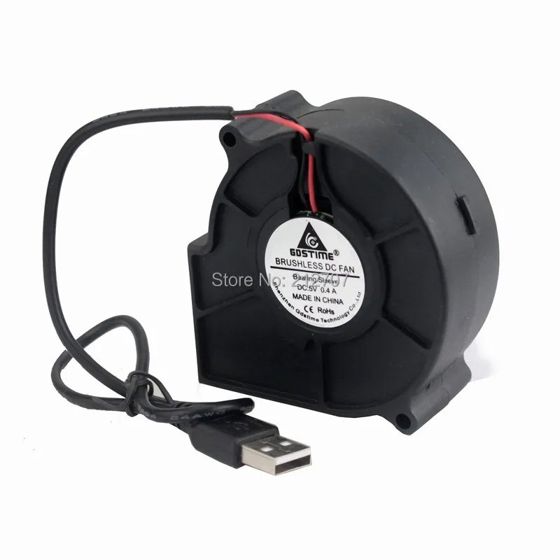 

Gdstime Silent DC 5V USB 75mm 75mmx30mm Computer Case Brushless Blower Cooling Cooler Fan