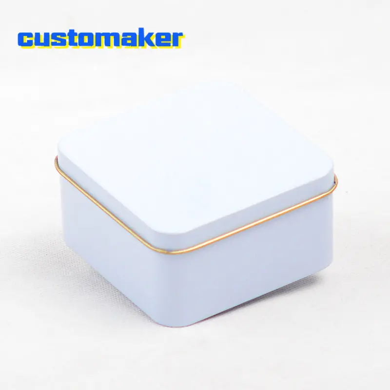 

100pcs square tin box for Wedding Candy Gift colorful Metal cookies can Storage Boxes Bins Earphone Cable Organizer Container