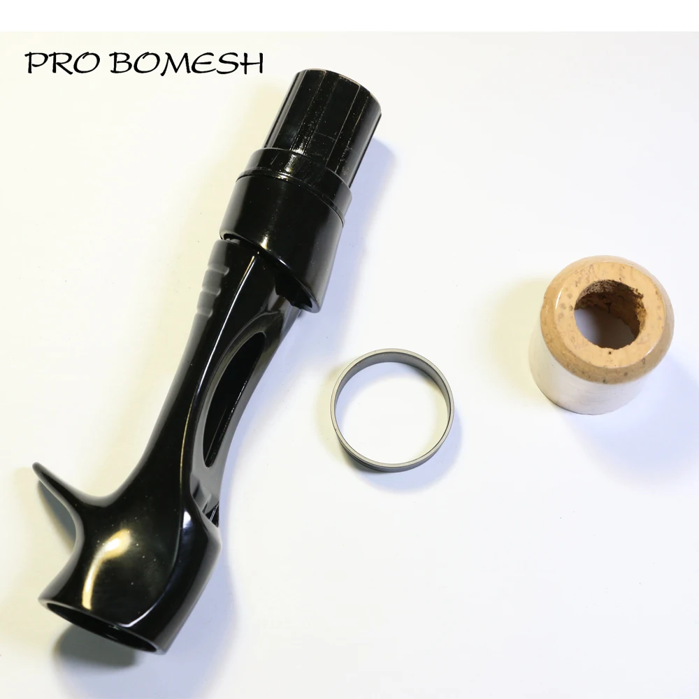 Pro Bomesh 1Set 3A Grade Cork or EVA Locking Nut Casting Reel Seat Set DIY Rod Building Component Repair Accessory