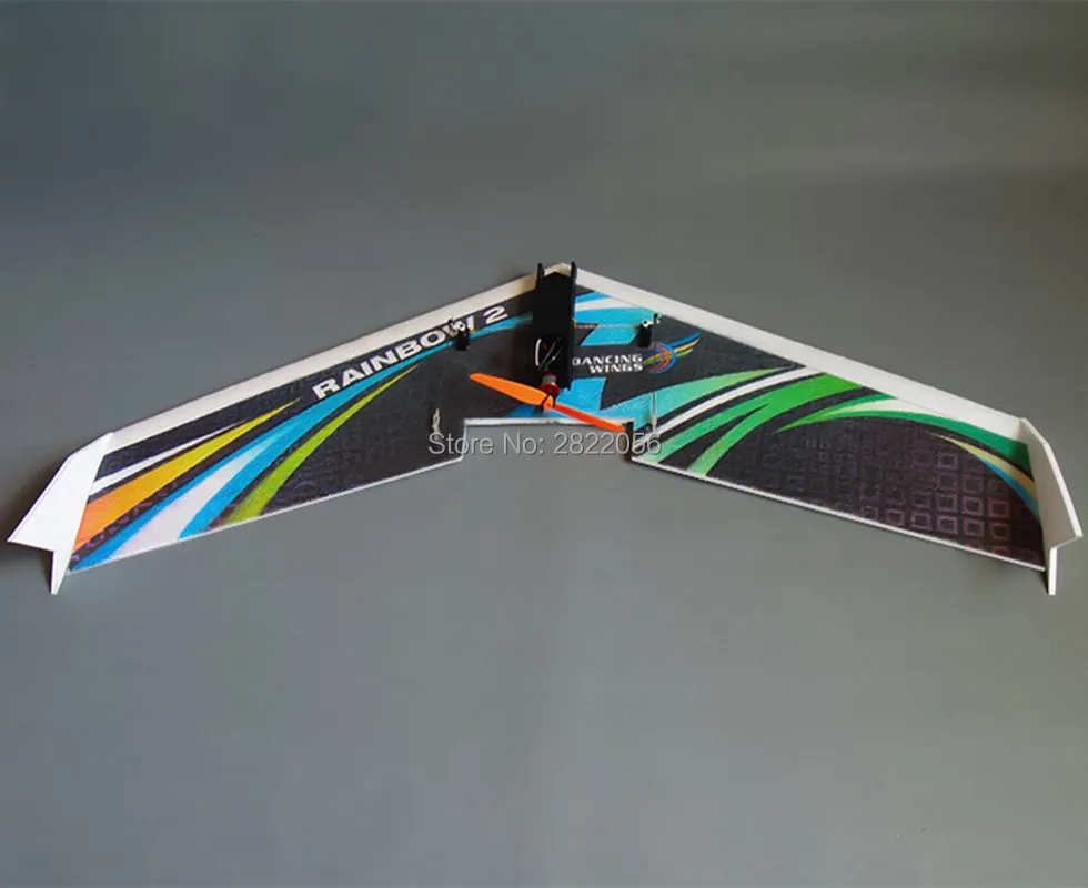 RC Plane EPP Kit Airplane Model DW HOBBY Rainbow Fly Wing 1000mm Wingspan Tail push version RC Airplane Kit