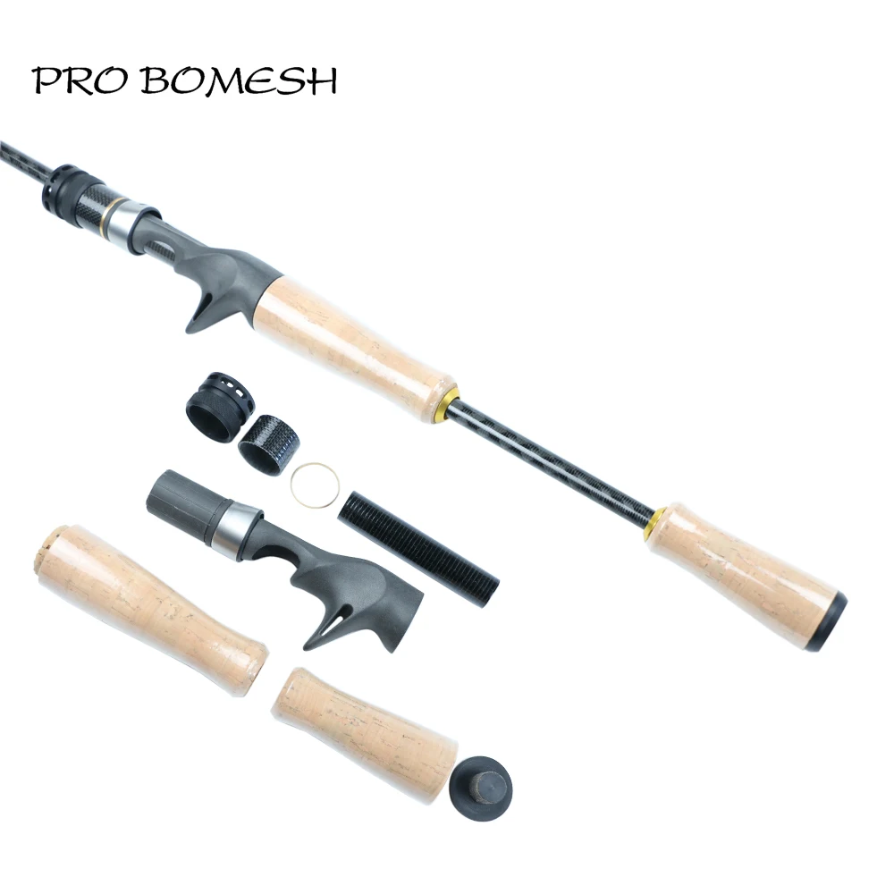 Pro Bomesh 1Set Fuji ACS Reel Seat + 3A Grade Cork EVA Casting Handle Kit DIY Fishing Rod Accessory