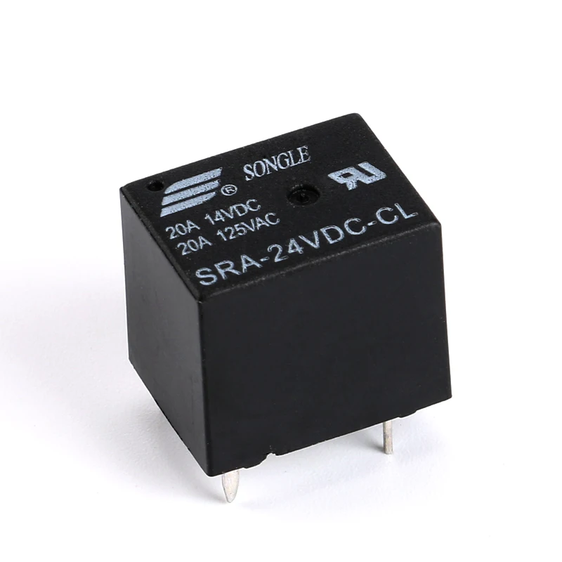 2PCS Relays SRA-05VDC-CL SRA-12VDC-CL SRA-24VDC-CL  5V 12V 24V 20A 125VAC 5PIN T74 DC Power Relays