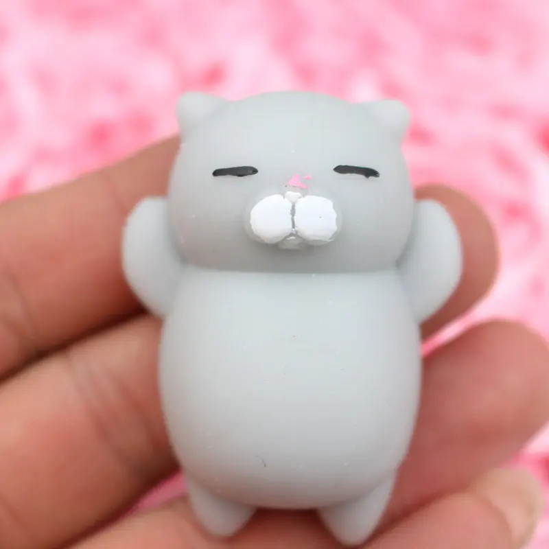 2022 Squeeze Mini Change Color Squishy Cute Cat Antistress Ball Mochi Rising Abreact Soft Sticky Stress Relief Funny Baby Toys