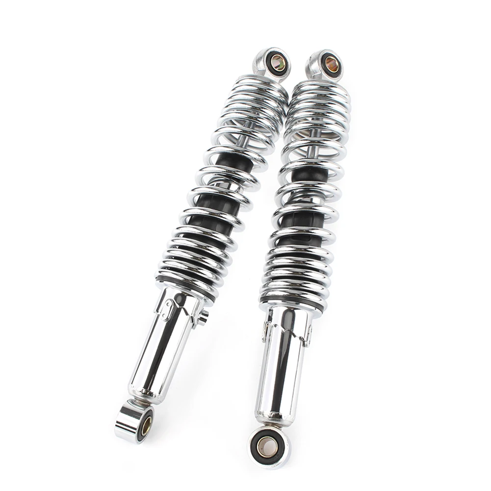 Chrome 320MM Motorcycle Rear Shock Absorbers Universal for Suzuki GS125 GS150/ 90cc 110cc 125cc 150cc Dirt bike/Gokart/ATV/Quad