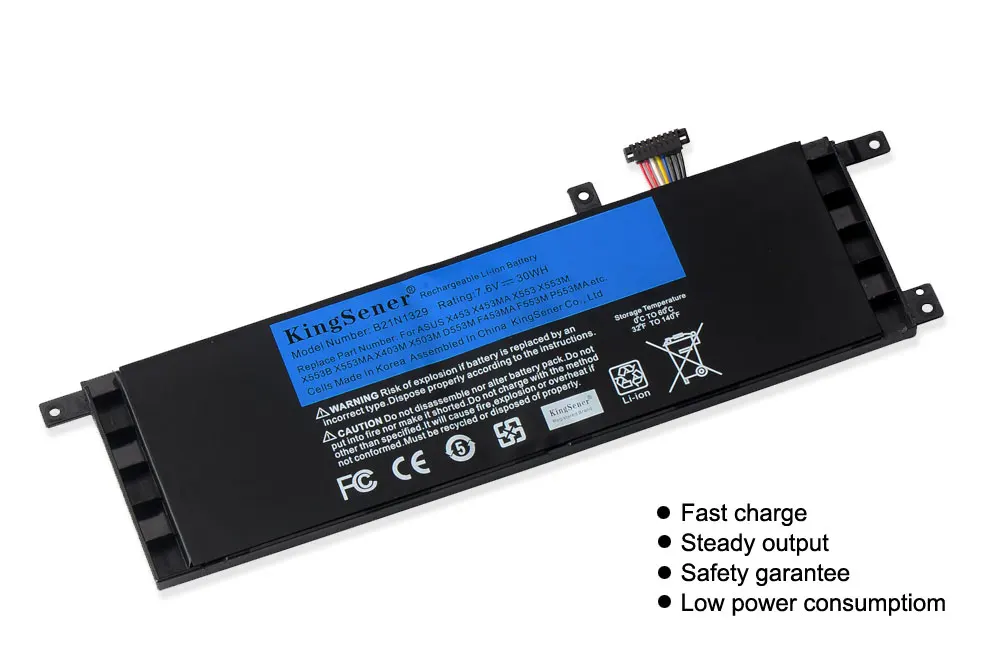 Kingsener 30WH B21N1329 Battery For Asus X403 X403M X403MA X503M X453 X453MA X553 X553M F453 F453MA F553M D553M P553 P553MA