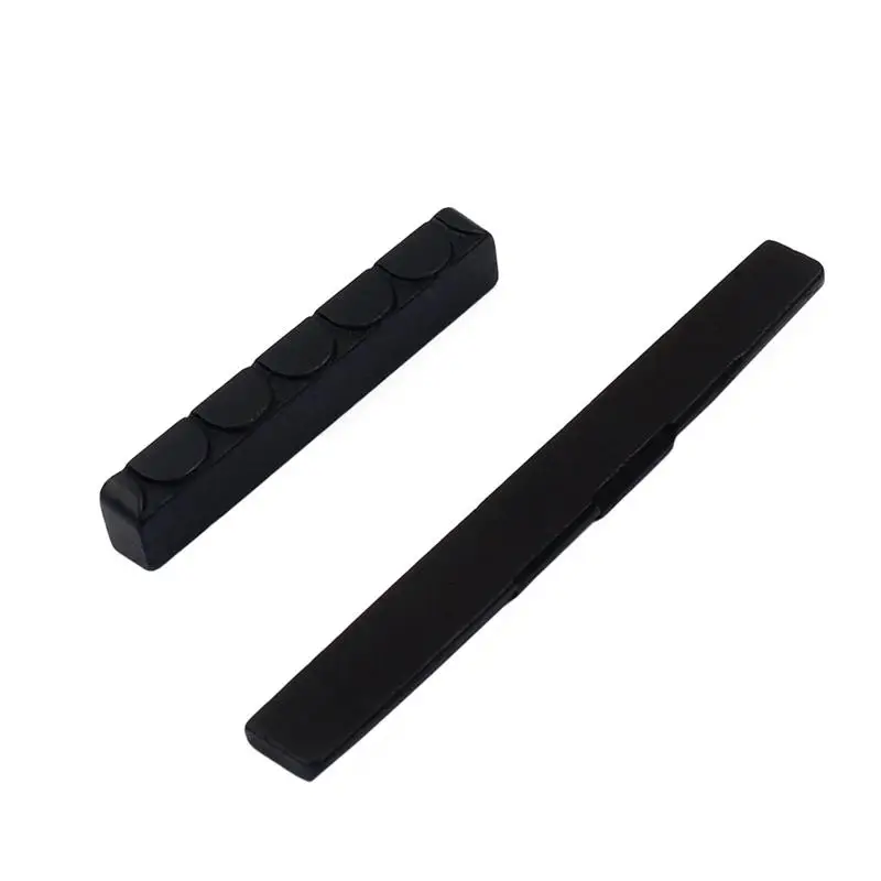 1 Set Guitar Replacement Spare Parts Of Classical Guitar Bridge Nut Saddle Made Of Ebony For 6 String Acoustic Guitar Musical