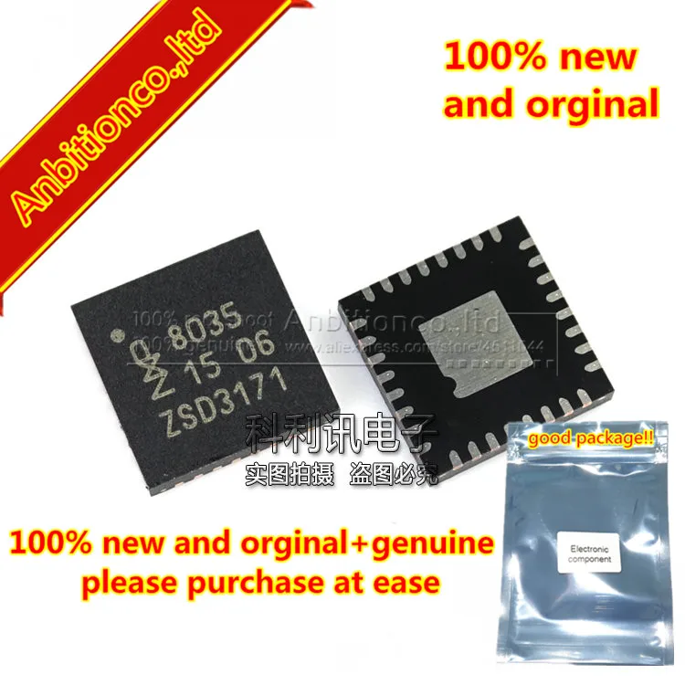 

10pcs 100% new and orginal TDA8035HN/C1 8035 QFN32 Smart card interface chip in stock