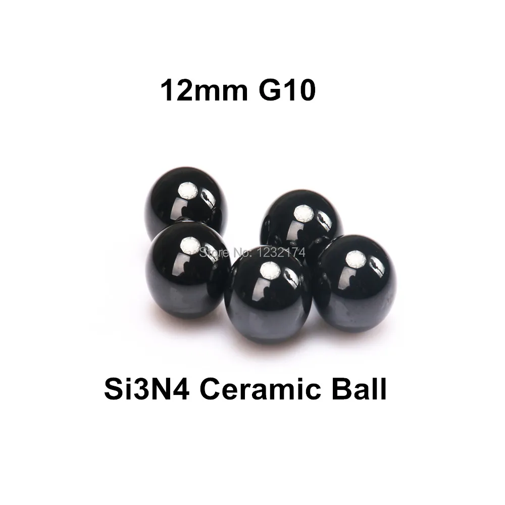 

12mm Silicon Nitride Ceramic Bearing Ball Si3N4 G10 10PCS/Lot Used in Bearing,Pump,Valve ball,Linear Slider