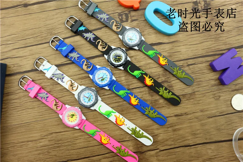 NAZEYT Luxury Brand dinosaur 3D Cartoon Watch 2017 NEW kids Watch cute The best gift silicone wristwatch jelly watch