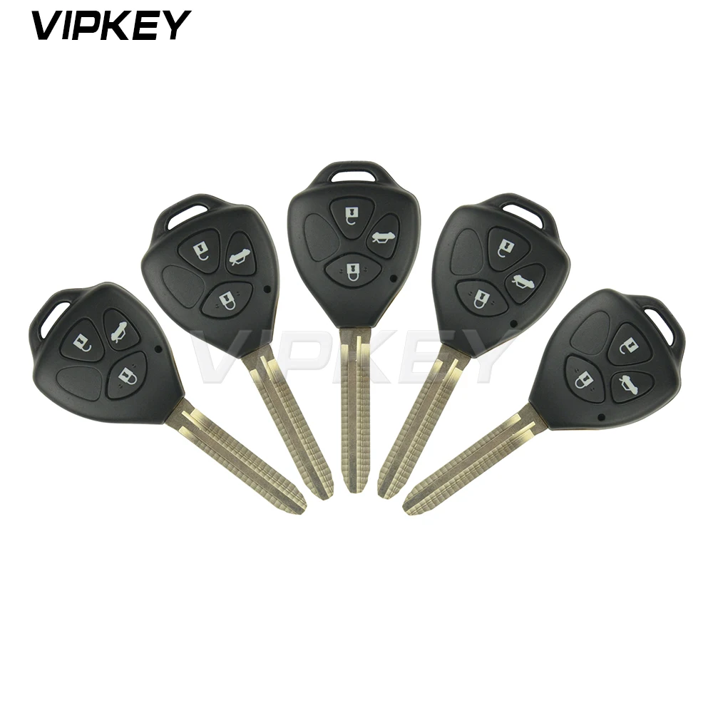 Remotekey 5pcs 3 Button TOY43 Blade HYQ12BBY G Chip 314.4mhz 434mhzRemote Car Key For Toyota Camry Corolla 2009 2010 2011 2012