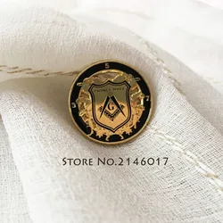 Freemasonry Souvenir Badges Free Masons Metal Masonic Lapel Pin Square and Compass G Pins Brooch PRINCE HALL Badge Craft Gifts