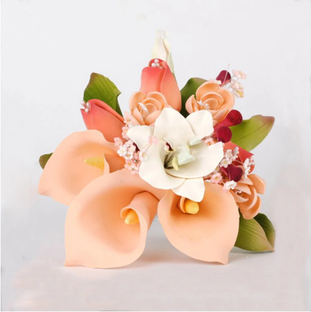 Calla Petal Cutters Gum Paste Flower Stainless Steel Clay Cutter Set Fondant Cake Decoration Tools CS241