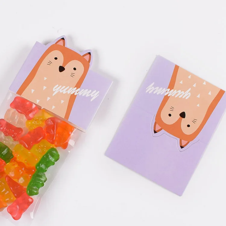20Pcs Candy Bag Baby Kids Birthday Party Small Gift Bag Plastic Sweet Chocolate Cookie Sticks Packaging Bags Wedding Favors