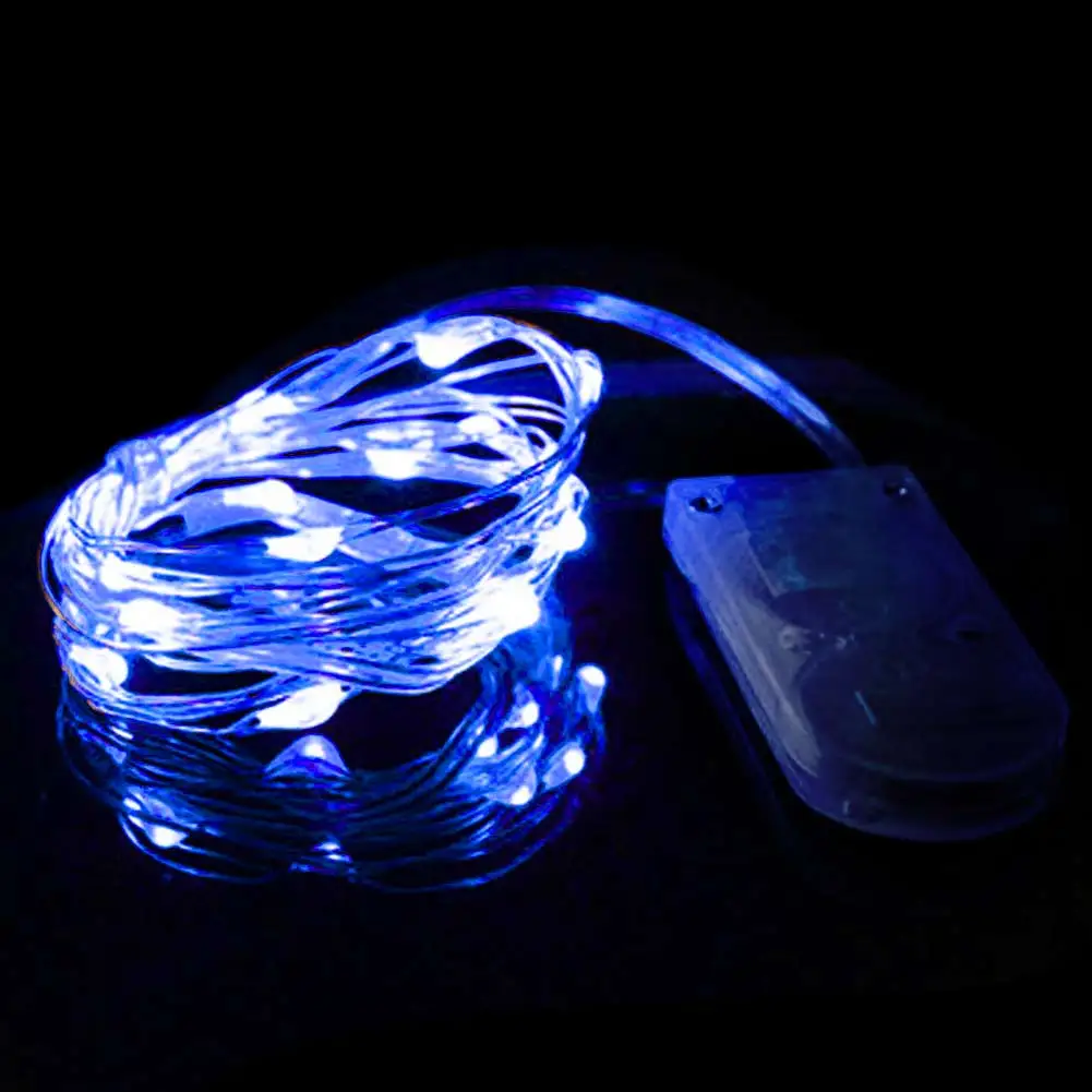 Enjoydeal 2m 20led drut miedziany przycisk łańcuchy świetlne dekoracja świąteczna wróżka lampa z motywem rozgwieżdżonego nieba ciąg na dekoracje weselne