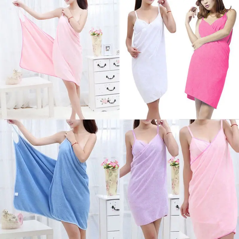 Girls Women Lady Soft Bath Swimming Towel Dress Fast Drying Beach Spa Bath Blanket Bathrobes Wash Clothing Easy To Wear