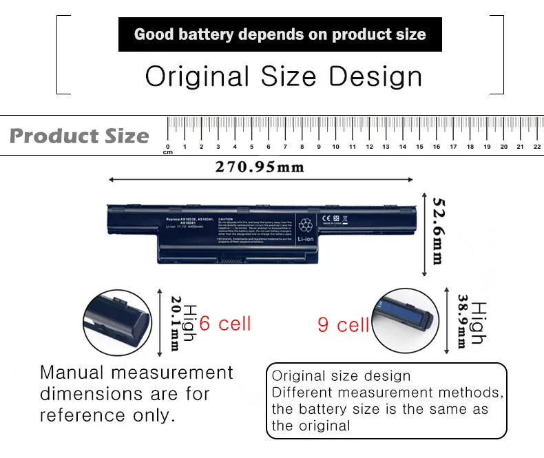 Batería del ordenador portátil para Acer Asprie 4250 4250G 4250Z 4251 4251G 4251Z 4252 4252G 4252Z 4253 4253G 4253Z 4253 4253G 4253Z batería