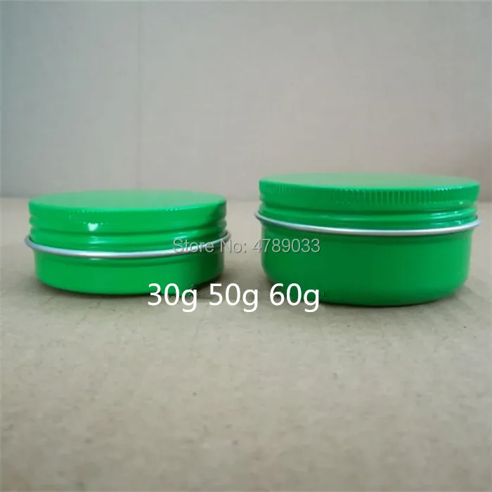 

20/50pcs 30g 50g 60g Empty Aluminum Cream Jar Tin Cosmetic Lip Balm Containers Nail Derocation Crafts Pot Bottle Screw Thread