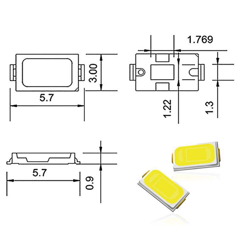 SMD 5730 / 5630 Chip LEDs Warm White Blue Red Green Yellow Pink  Light Diode Beads For LED Strip Spotlight Bulb Diode Lamp Diy