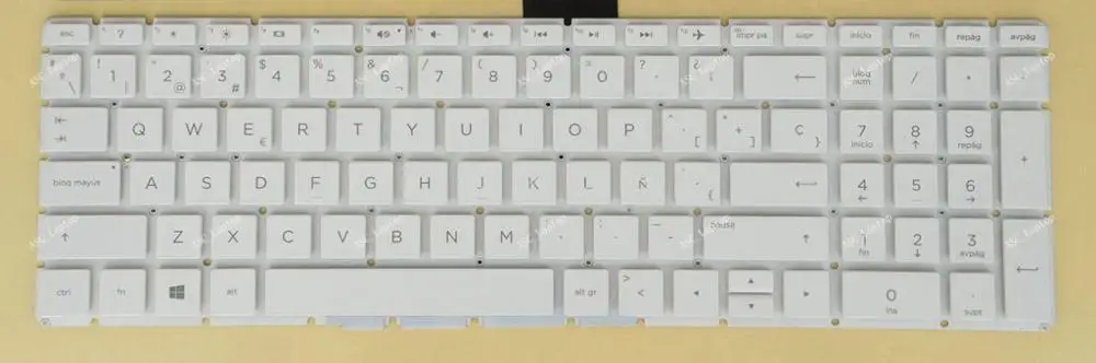 

Новая клавиатура с испанской раскладкой Teclado Для HP 15-bw002la 15-bw003la 15-bw004la 5-bw005la 15-bw006la 15-bw007la, белая, без рамки