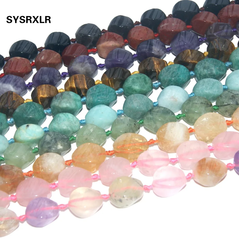 Natural Stone Irregular Shape Pink Quartz Amethysts Agates Tiger Eye Amazon Bead For Jewelry Making Charm DIY Necklace Earrings