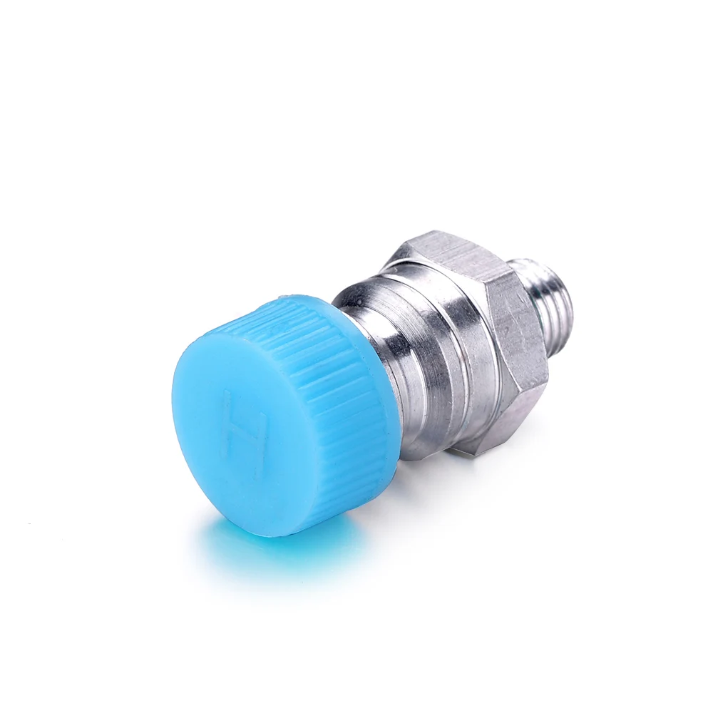 1/6pcs Aluminium Mini R134a High Pressure General Charging Valve Soldering Onto Pipeline Of Automotive Air Conditioning Car