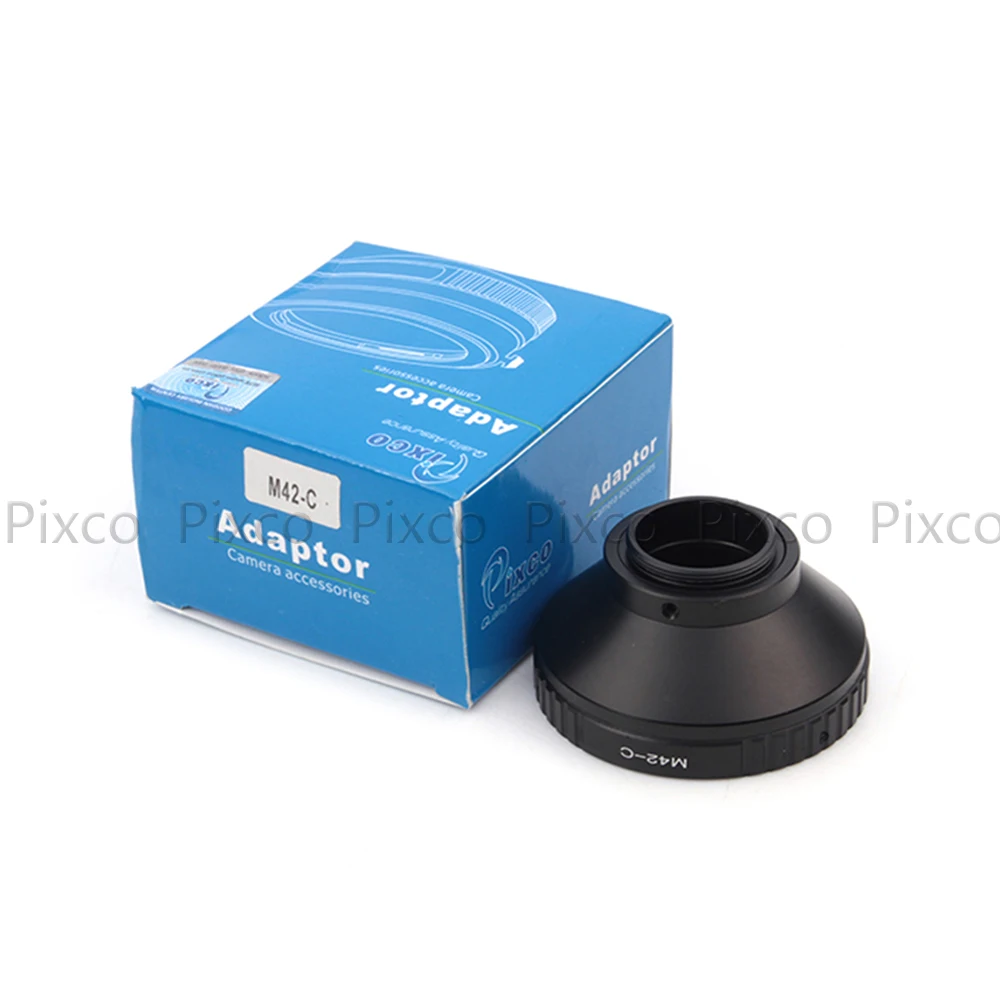 M42-C, Pixco Adattatori per Obiettivi Fotografici Vestito Per M42 Lens C Mount Della Fotocamera