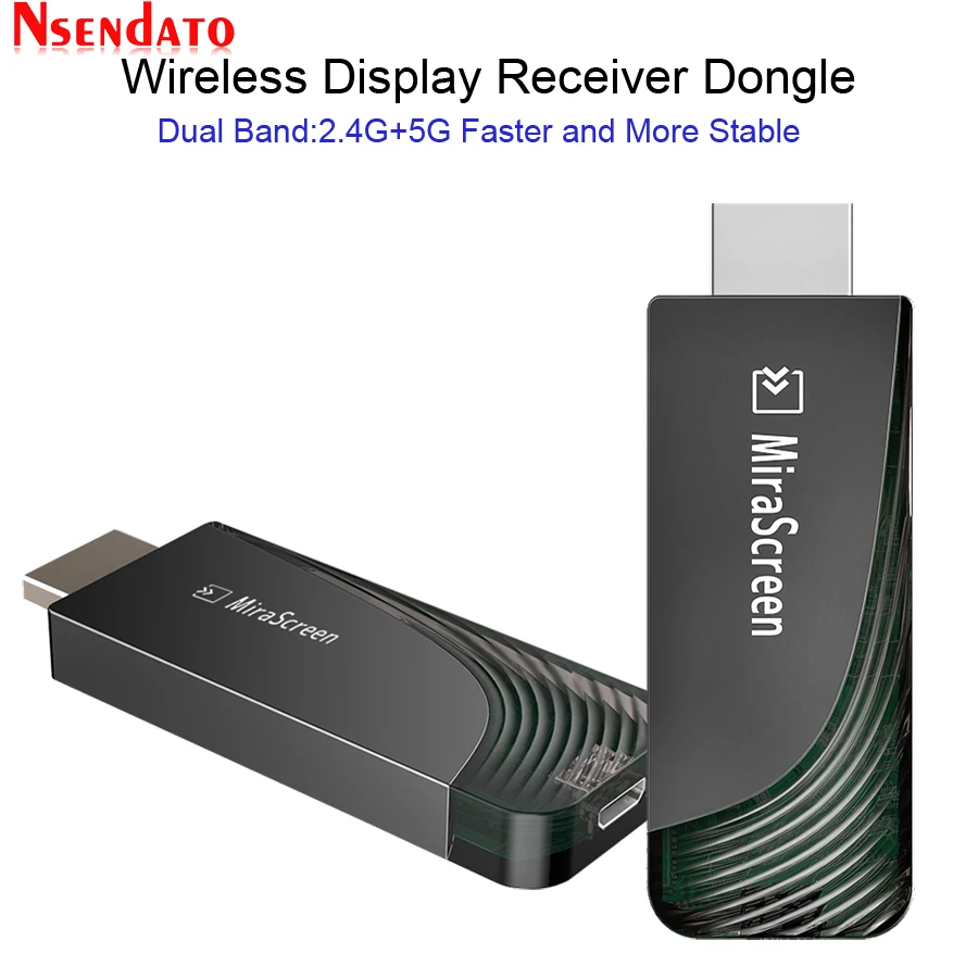 Mirascreen D7 5G Dual Band 1080P Miracast Wireless for DLNA AirPlay HD TV Stick Wifi Display TV Dongle Receiver