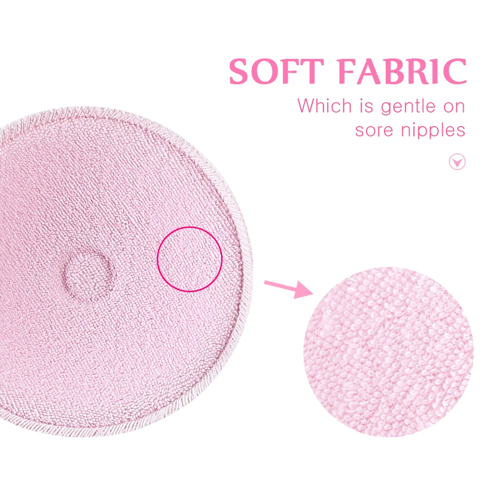 2/4 PCS Surface Cotton + Sanitary Sponge Reusable Breast Nursing Pads Soft 3D Cup Washable Pad Baby Breastfeeding Accessor