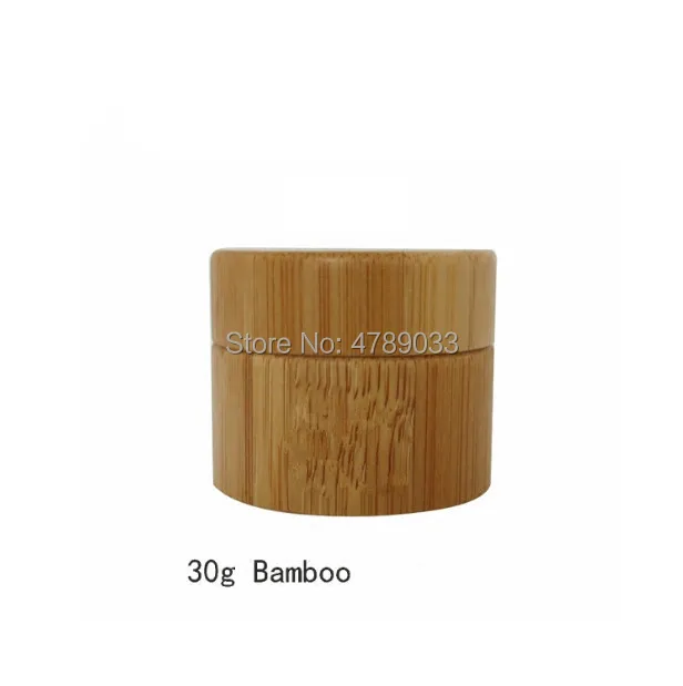 

10/30pcs 30g Bamboo Refillable Bottles Cosmetic Empty Cosmetic Jar Pot Eyeshadow Face Cream Container Refillable Box