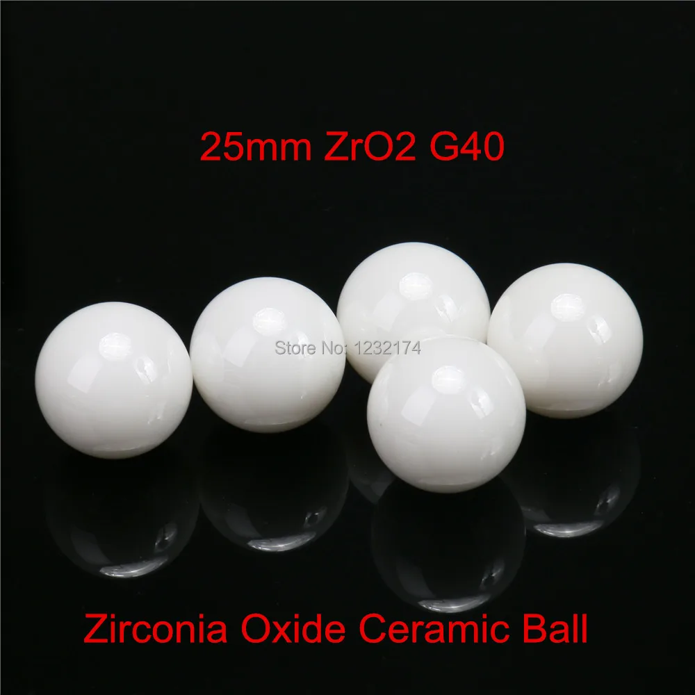 25mm  Zirconia  Ceramic Ball G40 ZrO2 used for valve ball/bearing/ homogenizer/sprayer/pump  25mm ceramic ball