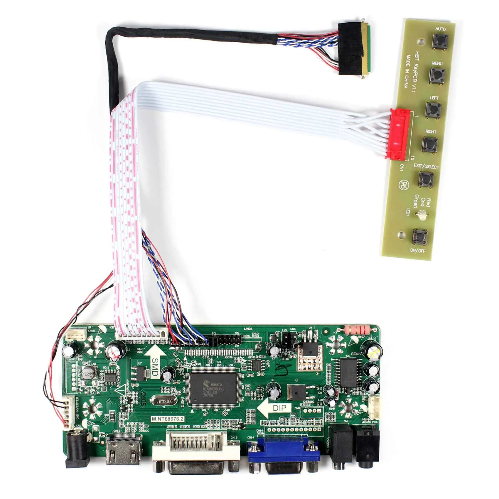 

HD-MI DVI VGA AUDIO LCD Controller Board Compatible Work With 10.1inch 1280x800 M101NWWB R0 M101NWWB R3 M101NWWB R6 LCD Screen