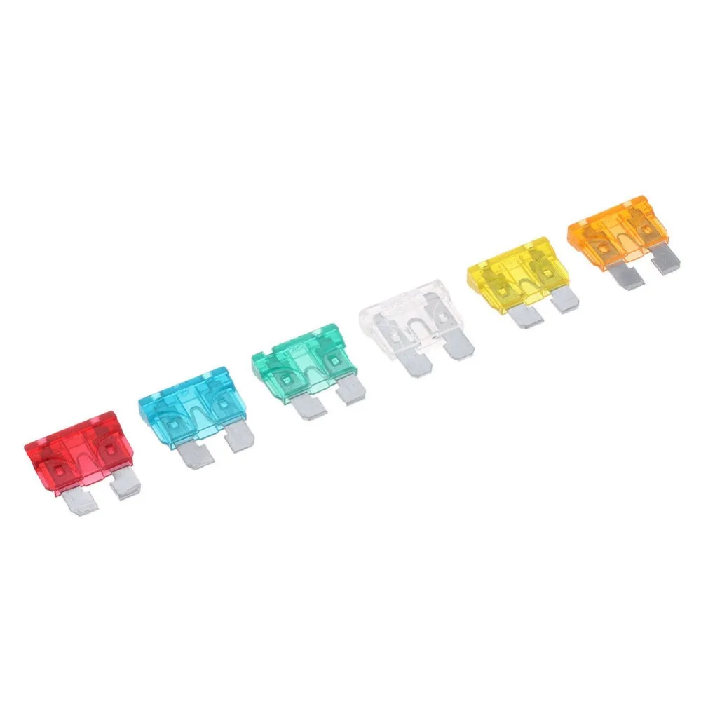 60Pcs Profile Medium Size Blade Type Car Fuse Assortment 2.5/3/5/7.5/10/15/20/25/30/35A Fuse Set Auto Car Truck