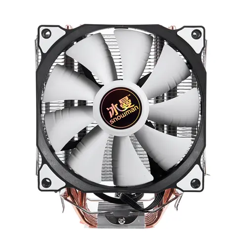 4PIN CPU Cooler 6 Heatpipes 12cm Fan Snowman