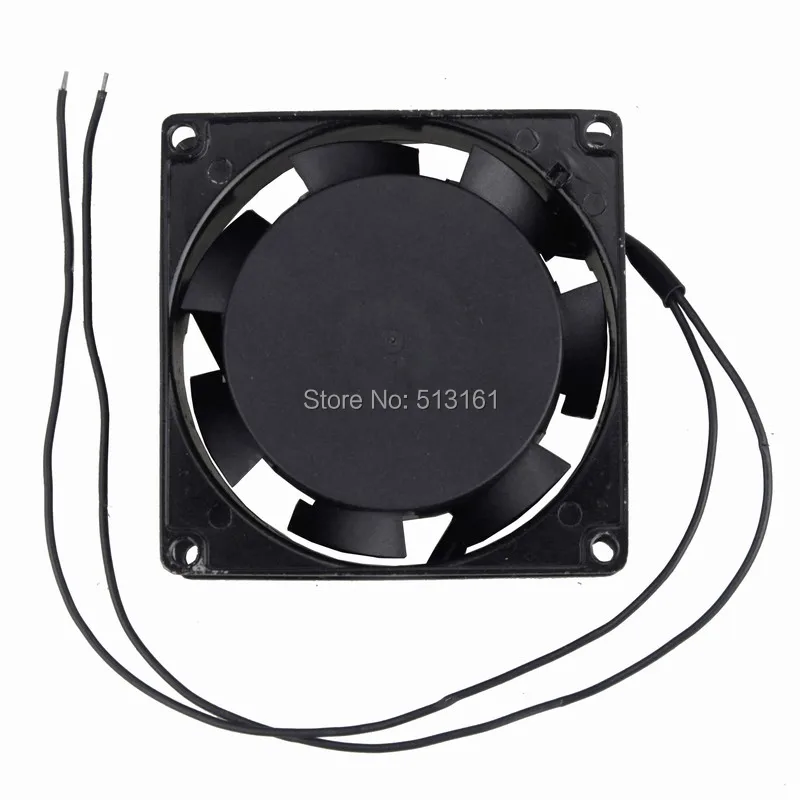 5 cái/lốc 8 cm AC 220 v 240 v 0.1a 2 dây Làm Mát Fan 8025 Bóng Mang Động Cơ 8025 s