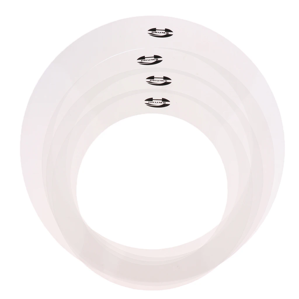 A Set Of Drum Mufflers Tone Control Rings 10\'\' 12\'\' 14\'\' 16\'\' Musical Percussion Instrument Parts