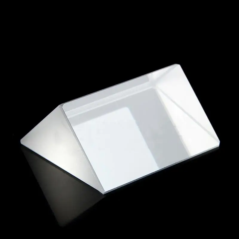 

25x25x40mm Optical Glass Triangular Lsosceles K9 Prism With Reflecting Film Medicine