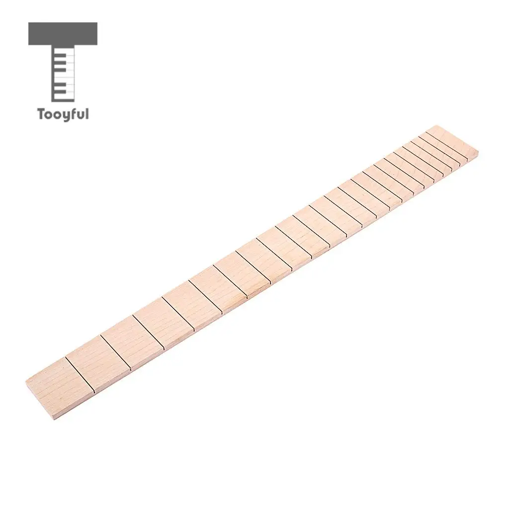 Tooyful Exquisite Maple Wood 22 Fret Electric Guitar Fingerboard Fretboard Luthier Tool Musical Instrument Parts