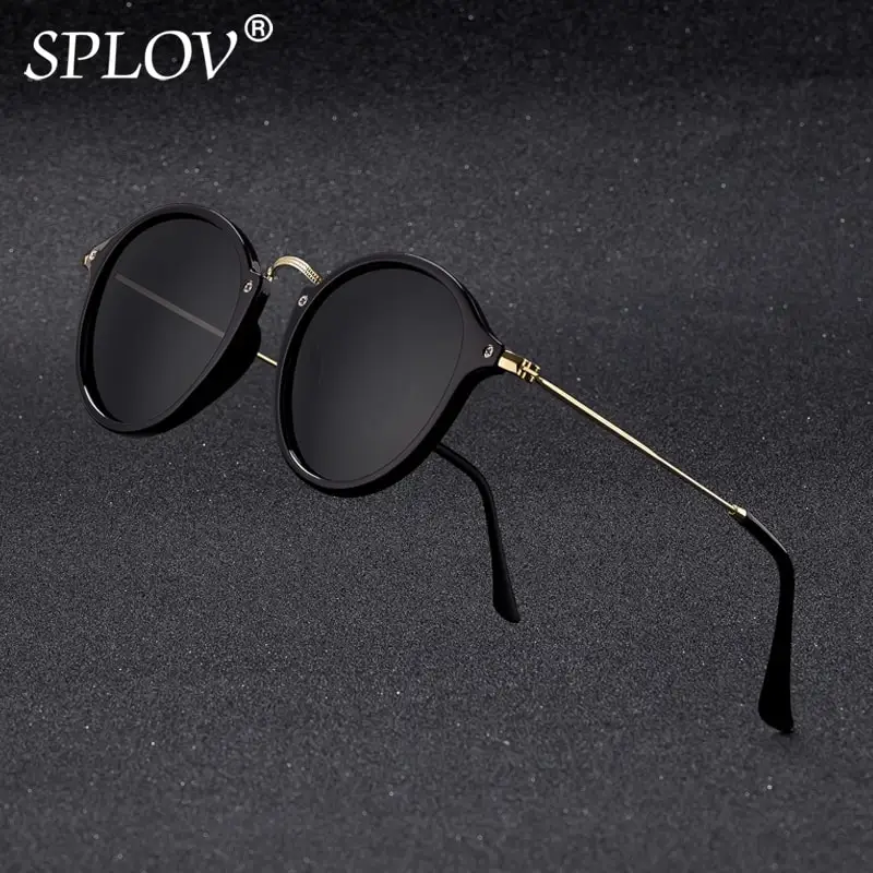 

New Arrival Round Sunglasses coating Retro Men women Brand Designer Sunglasses Vintage mirrored glasses