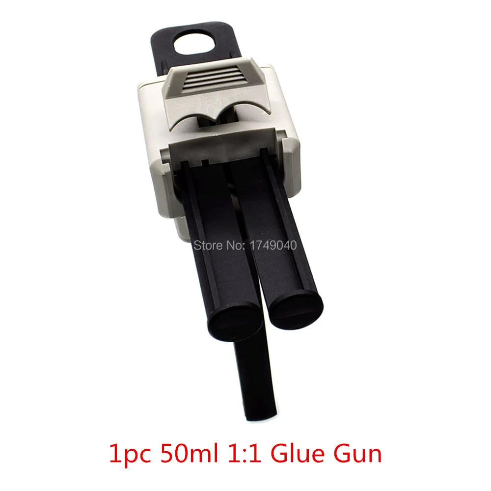 50ml pistola per colla 1:1 1:1 sigillante epossidico bicomponente AB pistola per colla applicatore colla adesivo spremere Dispenser manuale per pistola per calafataggio