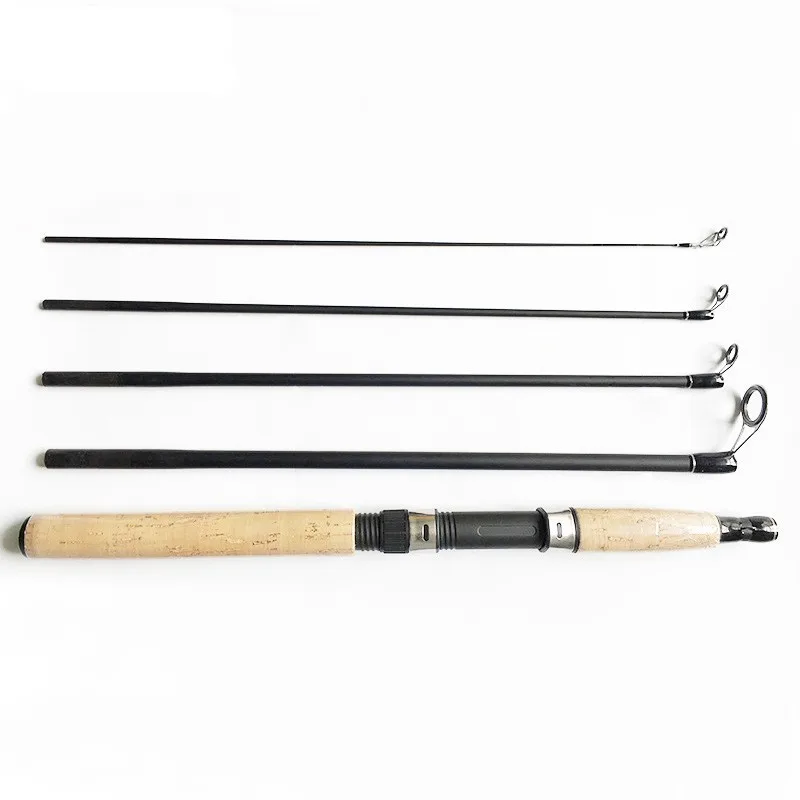 

2018 New Carbon Carp Fishing Spinning Rod 5 Section Fly Rods Handle Only 43cm Pesca